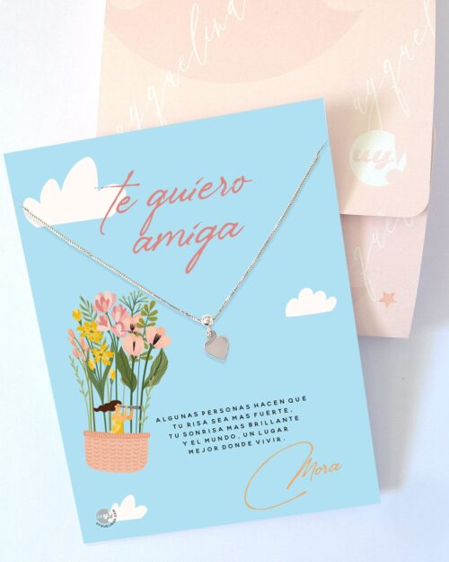 Collar con mensaje para amiga