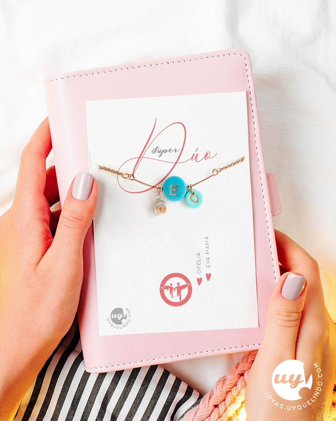 Pack de 2 collares personalizados madre e hija